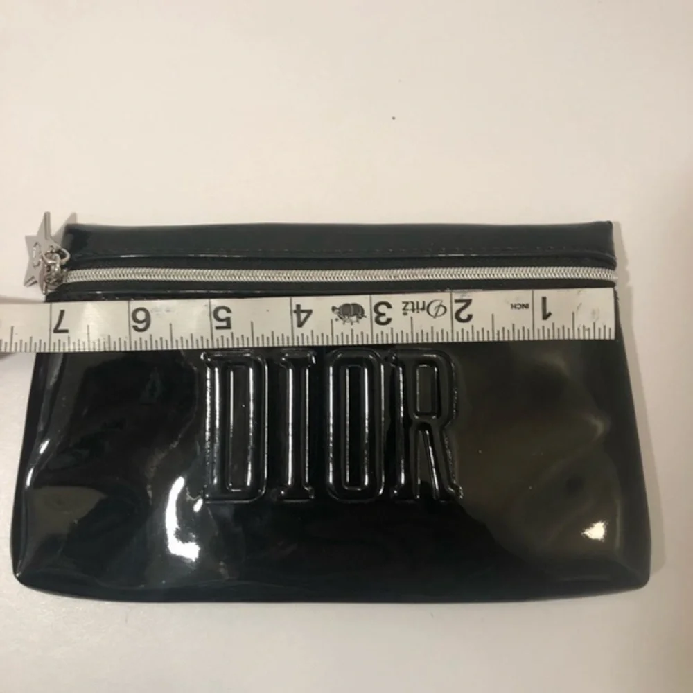 Dior beauty black cosmetic bag